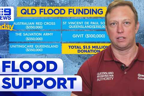 Queensland government announces $1.5 million donation for flood support