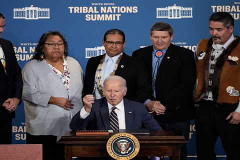 Biden meets with leaders of tribal nations, signs order easing access to federal funds