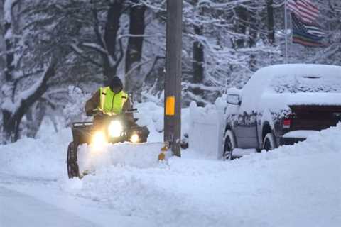 Snowstorm conditions are worsening across the central US, closing schools and highways