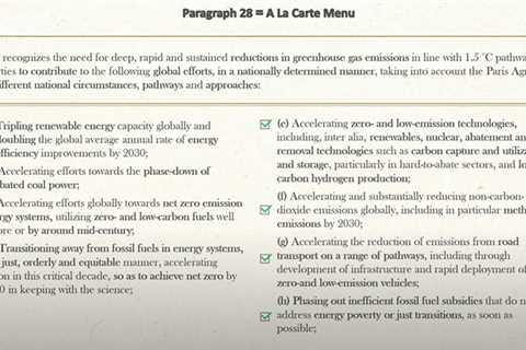 “A la carte menu”: Saudi minister claims Cop28 fossil fuel agreement is only optional