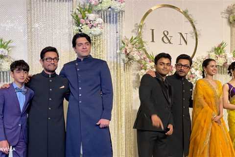 WATCH: Aamir Khan arrives with Junaid-Azad at Ira Khan-Nupur Shikhare’s wedding reception; informs..