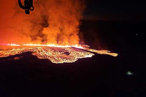 Iceland volcano eruption threatens Grindavik with lava