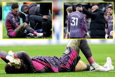 ‘Show the f****** flag’ – Man City fans rage as bizarre rule sees Ederson add to club’s injury..