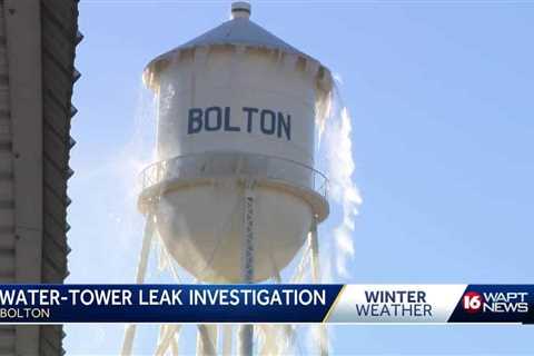 Bolton water tower leaking