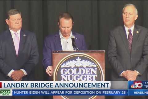 NBC 10 News Today: Governor Jeff Landry announced plans for a new bridge in Lake Charles