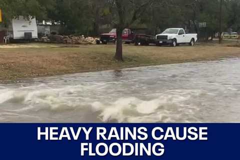 Texas weather: Heavy rain closes low water crossings, overflows creeks | FOX 7 Austin