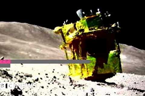 Stricken Japanese Moon mission landed on its nose