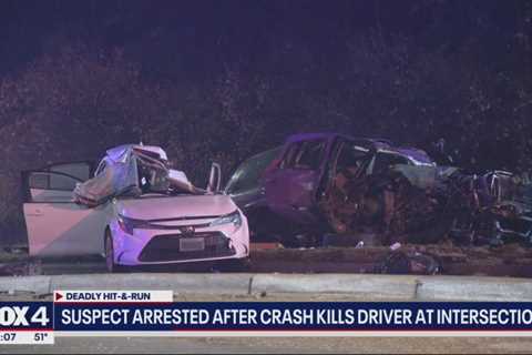 Dallas man arrested after causing deadly crash, fleeing scene