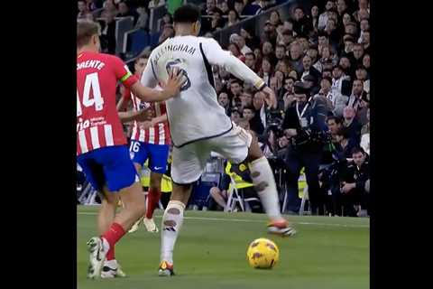 Jude Bellingham pulls off ridiculous behind-the-back nutmeg flick vs, Atletico Madrid