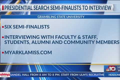 Grambling presidential search semifinalists to visit campus for interviews on February 6th