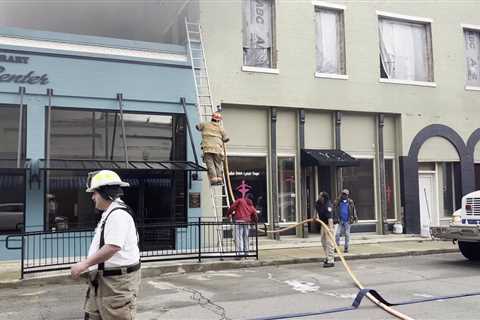 Winnsboro authorities respond to building fire in the main street area; no injuries or fatalities co