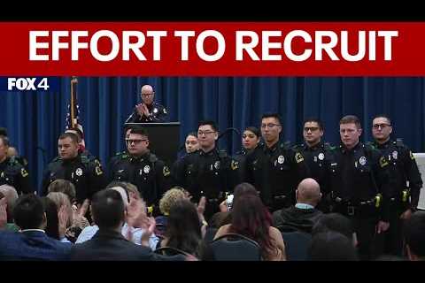 Dallas Police swear in 12 new officers as push to recruit continues