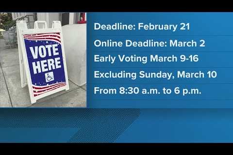 Voter registration deadlines draw near