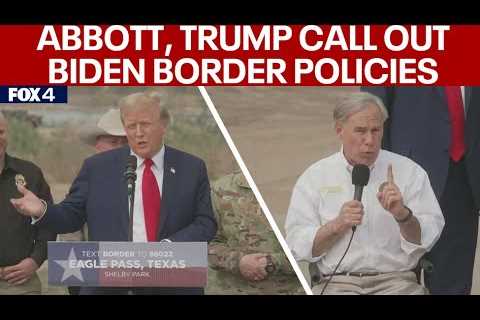 Trump Border Speech: Former president, Texas Gov. Abbott on immigration – FULL NEWS CONFERENCE