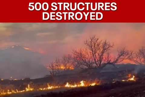 Texas Panhandle wildfires: Deadly fires destroy up to 500 structures