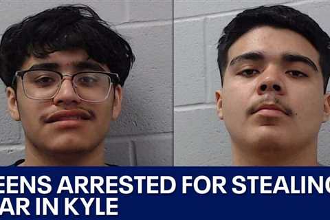 Teens arrested for stealing car in Kyle; leading police on pursuit | FOX 7 Austin