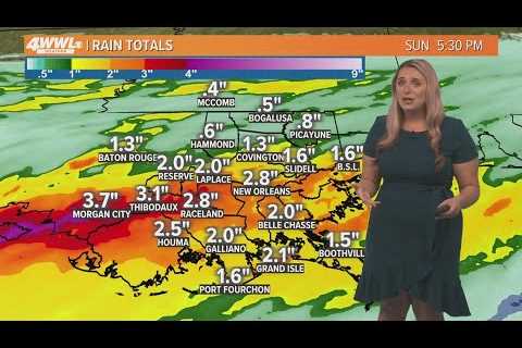 New Orleans Weather: Heavy rain and storms Sunday