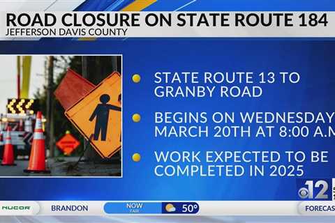 Mississippi highway to close for bridge replacement project