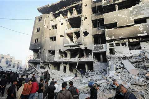 Aftermath of Gaza’s Al-Shifa hospital raid seen for the first time with bodies left to rot after..