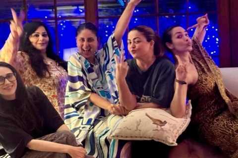 Kareena Kapoor enjoys night out with besties Malaika and Amrita Arora, sis Karisma Kapoor joins the ..