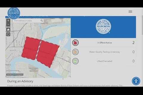 Boil water advisory issued for entire Lower 9th Ward