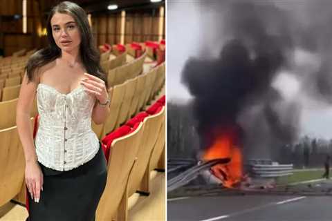 Model, 21, and DJ boyfriend killed in 155mph fireball Ferrari crash as £100k supercar smashed into..