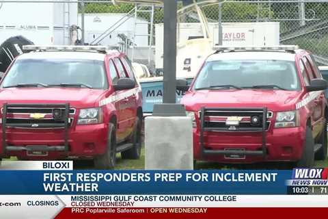 First responders in Biloxi prep for inclement weather