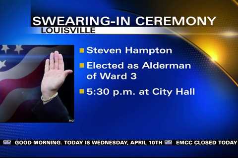 Louisville will swear in new alderman on Wednesday