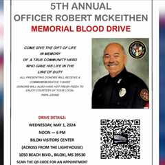 Annual Biloxi Blood Drive held in Honor of fallen Officer McKeithen