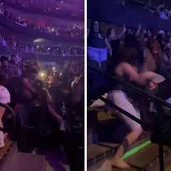 All-Out Brawl at Dangerous Bunny Live performance in Texas