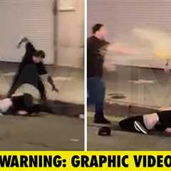 Man Crushed Mindless in Streets of L.A., Brutal Assault Caught on Video