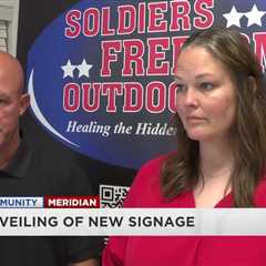 Soldiers Freedom Outdoors unveils new signage at Camp Meridale