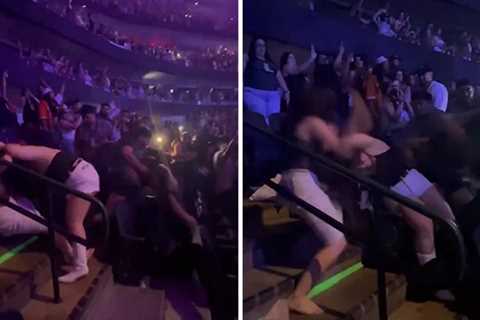 All-Out Brawl at Dangerous Bunny Live performance in Texas