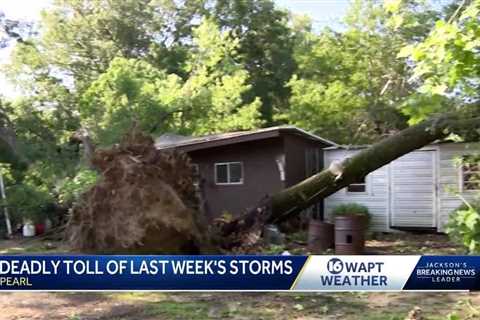 Pearl cleaning up after storm that killed 1