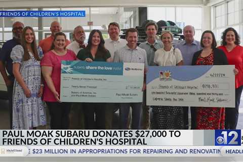 Friends of Children’s Hospital receives $27,000 donation