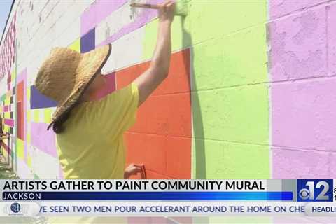 Artists gather to paint community mural in Jackson