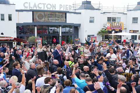 Nigel Farage promises to be a 'bloody nuisance' in Clacton as he meets cheers and jeers