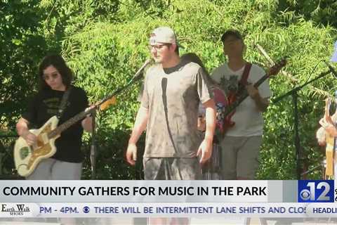 Community gathers for music in the park