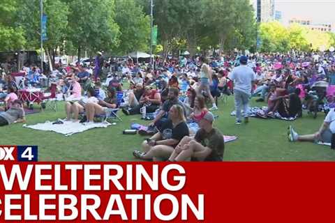 Several battle heat at Klyde Warren Park Independence Day celebration in Dallas