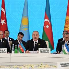 President Ilham Aliyev attending informal summit of heads of state of OTS in Shusha (PHOTO)
