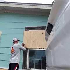 Campers haul RVs out, residents board up ahead of Beryl in South Texas