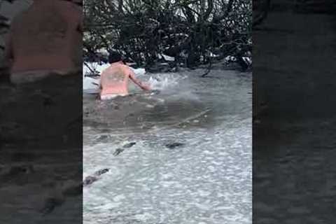 Man Saves Dog From Ice In Frozen Pond