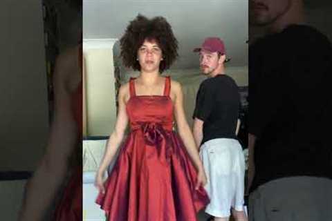 Boyfriend Pranks Dressmaker During Her Video