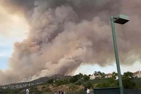 Airport Fire Footage In California, USA