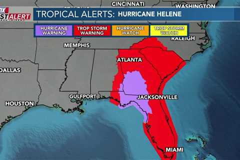 FIRST ALERT: Hurricane Helene update and incoming cold front (09/25/2024)