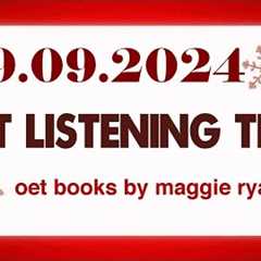 OET LISTENING TEST 29.09.2024 maggie ryan #oet #oetexam #oetnursing #oetlisteningtest