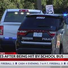 Child dies after being hit by school bus in Madison neighborhood