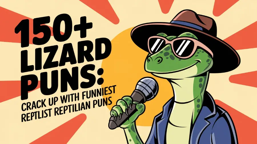 150+ Lizard Puns and Jokes – Reptile Fun Unleashed! - Crack Up Puns