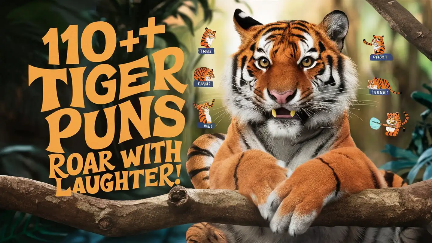 110+ Tiger Puns: Roar with Laughter! - Crack Up Puns