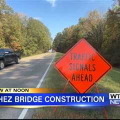 Construction on Natchez Trace bridge underway in Lee County